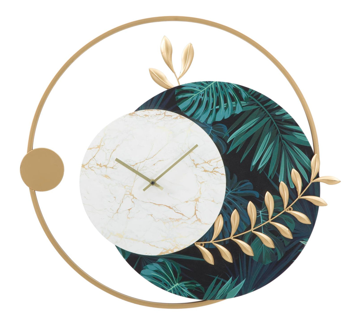 OROLOGIO DA MURO ROUNDY GREEN CM 65X4