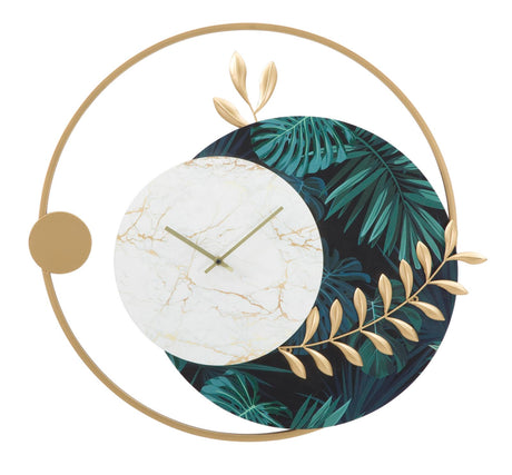 OROLOGIO DA MURO ROUNDY GREEN CM 65X4