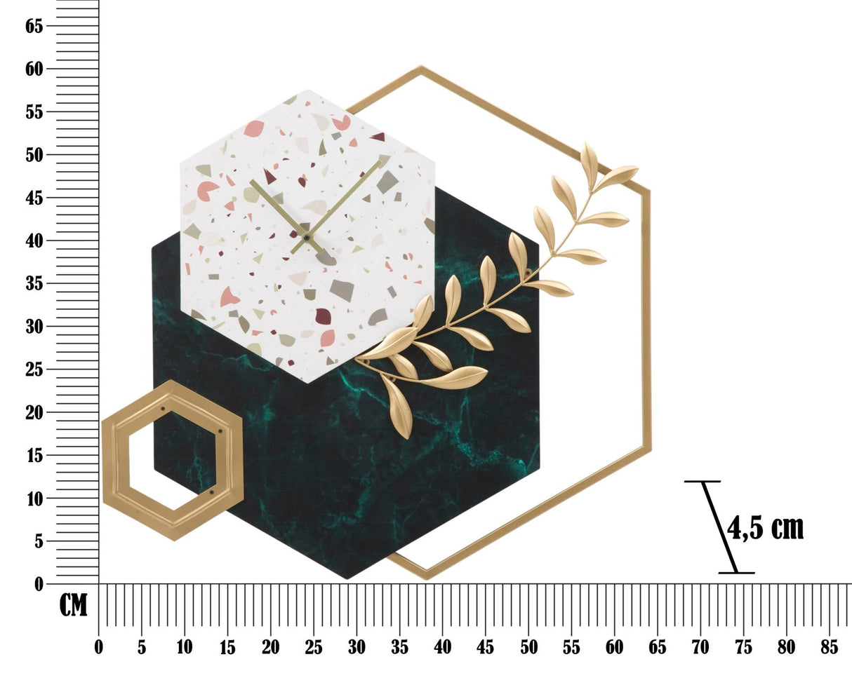 OROLOGIO DA MURO HEXAGON CM 62X4,5X62