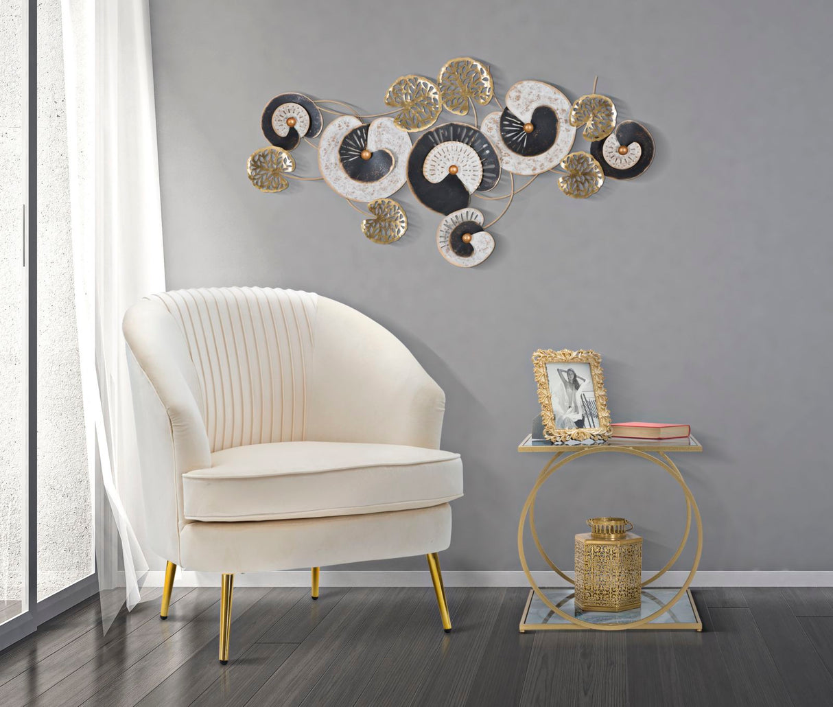 TAVOLINETTO GLAM 2 LEVEL CM 52,5X50X51