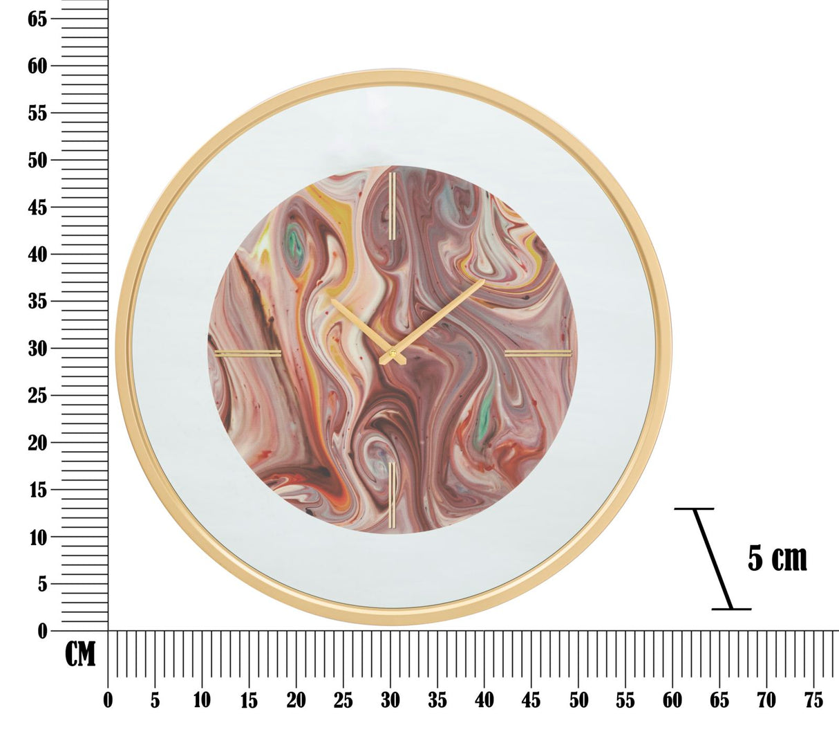 OROLOGIO DA MURO MIRROR MIX CM Ø 60X5