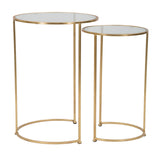 TAVOLINETTI GLAM SIMPLY COPPIA CM Ø 44,5X63-34,5X56,5