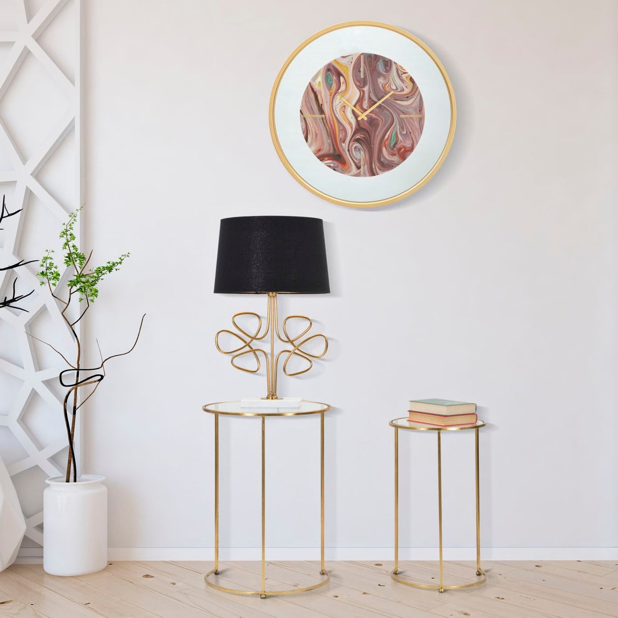 TAVOLINETTI GLAM SIMPLY COPPIA CM Ø 44,5X63-34,5X56,5