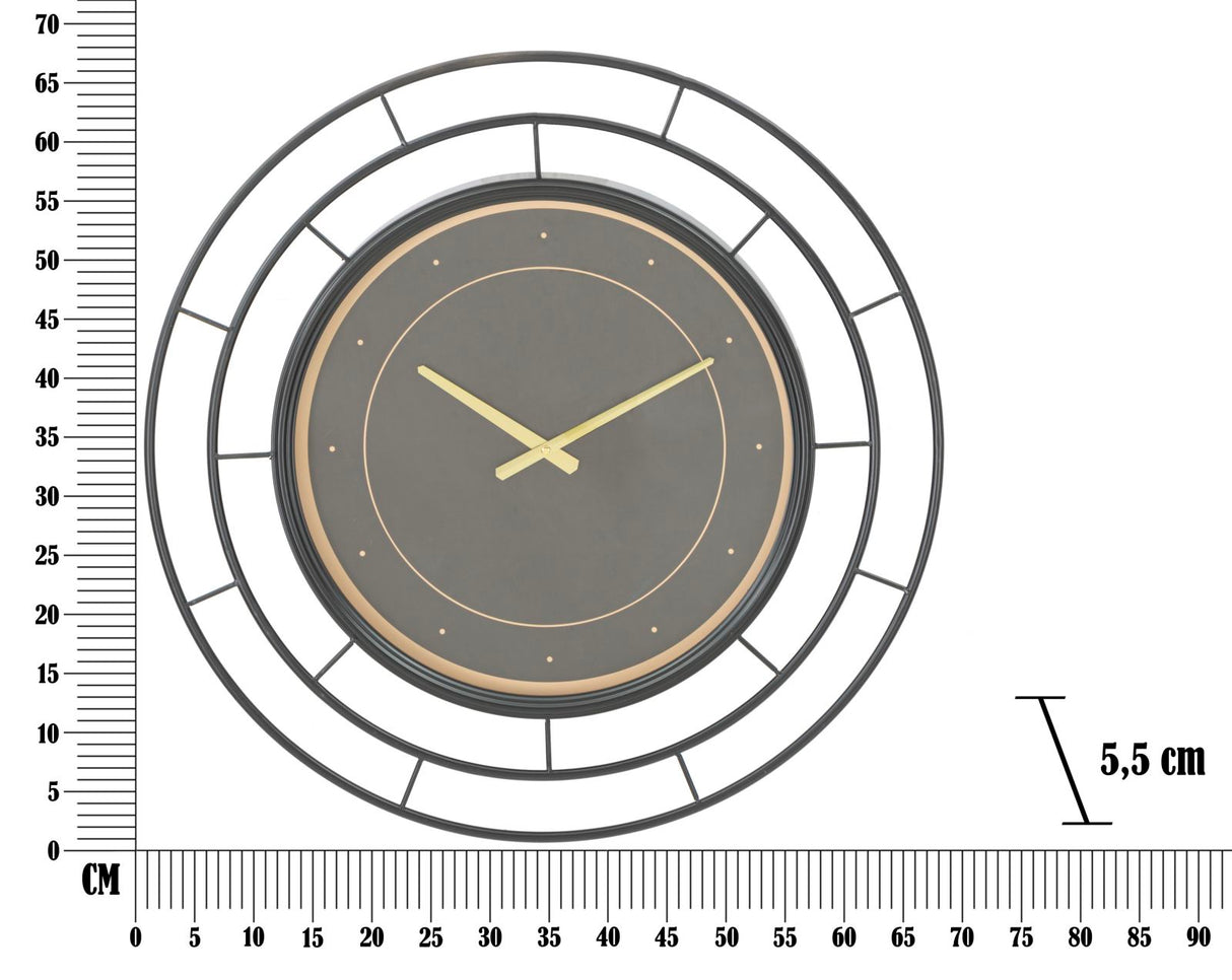OROLOGIO DA MURO FASHION DARK CM Ø 70X5,5