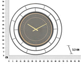 OROLOGIO DA MURO FASHION DARK CM Ø 70X5,5