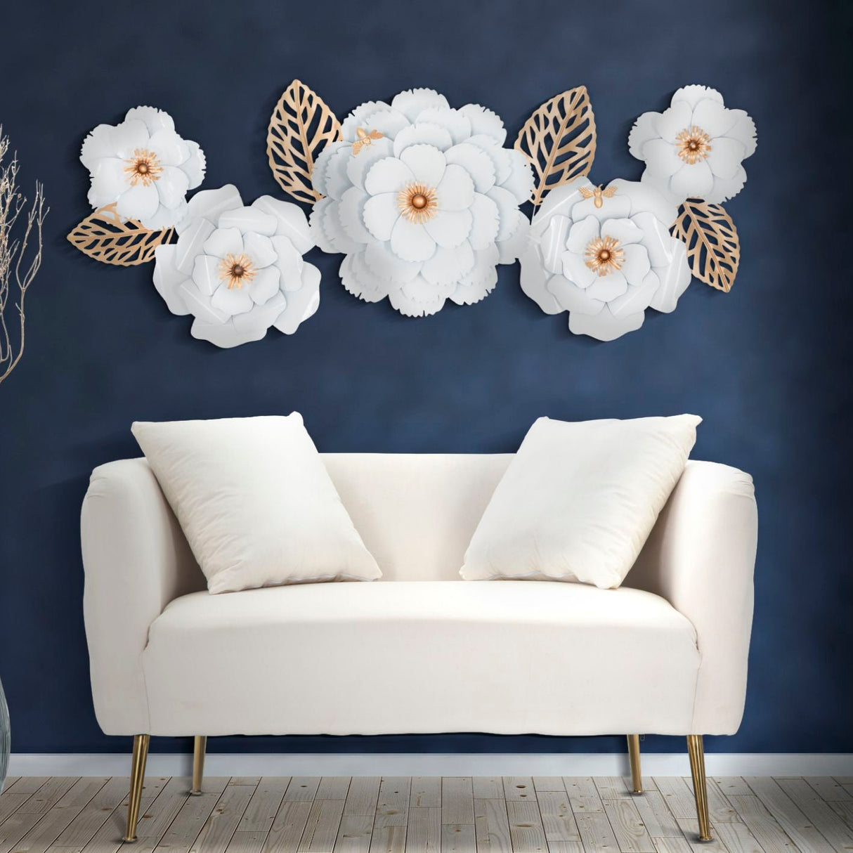 PANNELLO DA MURO WHITE DECOR 158X9X60