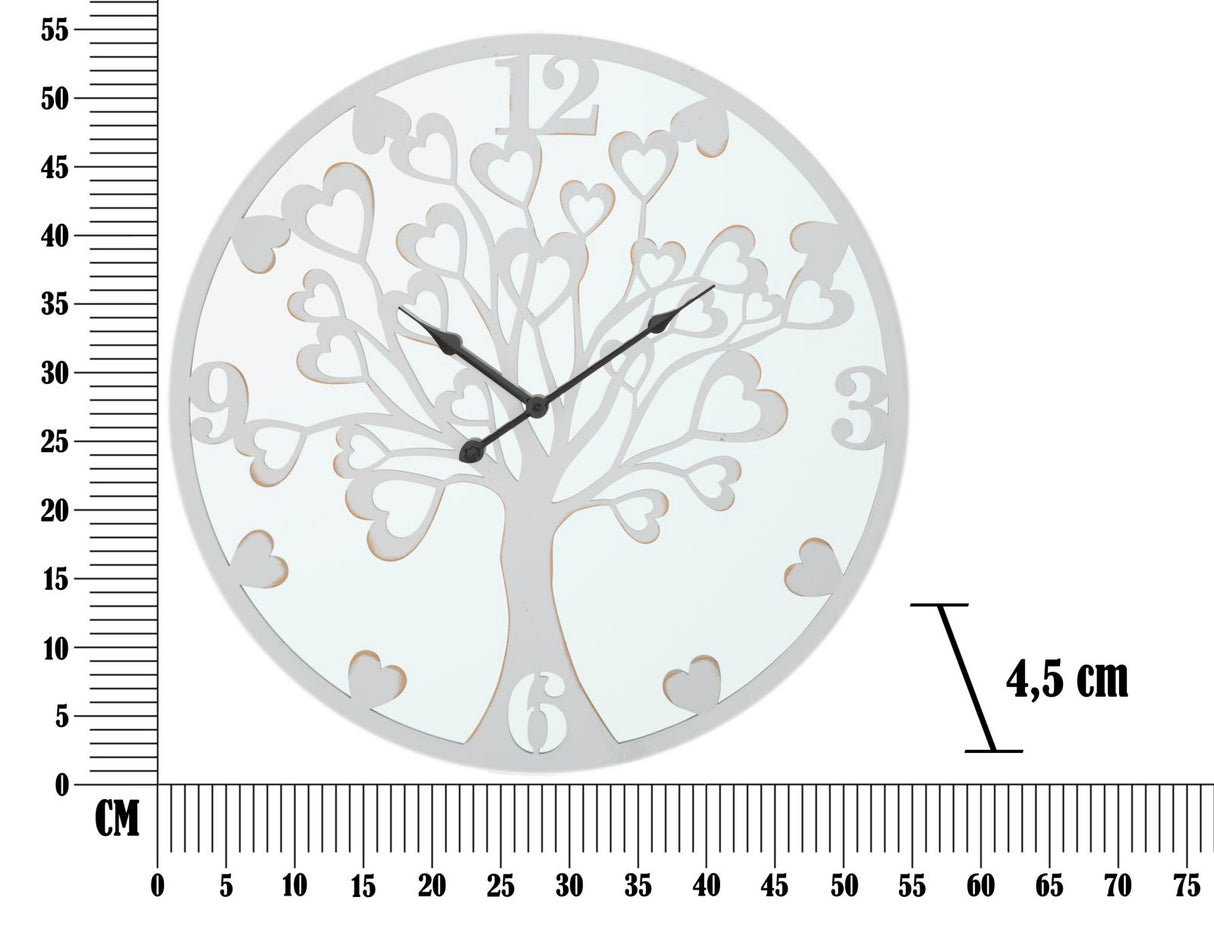OROLOGIO DA MURO HEART/TREE Ø 55X4,5