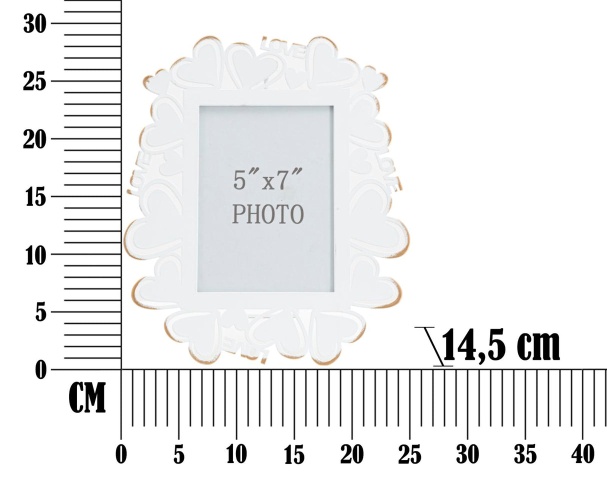 CORNICE HEART CM 25X14,5X27,7 MIN 2 (MISURA INTERNA CM 12,5X17,5)