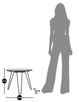 TAVOLO DA CAFFE' MUSTANG ROT. CM Ø 50X45 (LEGNO DI ACACIA NILOTICA)