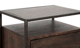 COMODINO 1DOOR BURN CM 45X30X66 (LEGNO DI ACACIA NILOTICA)
