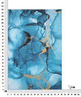 STAMPA DIPINTA BLU REY CM 80X3X120
