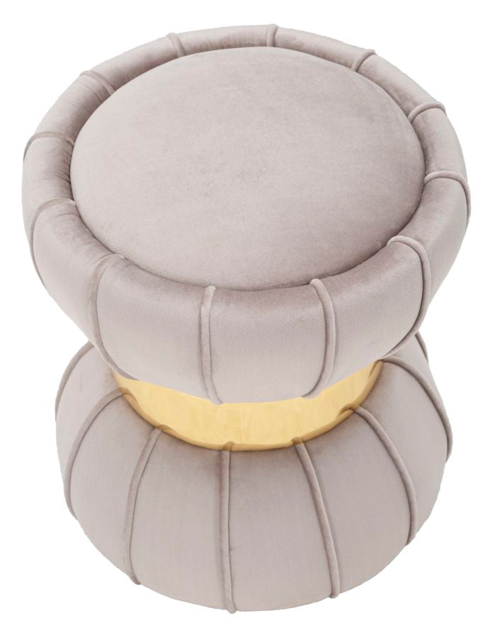 SGABELLO FLOWER GRIGIO CM Ø 40X44