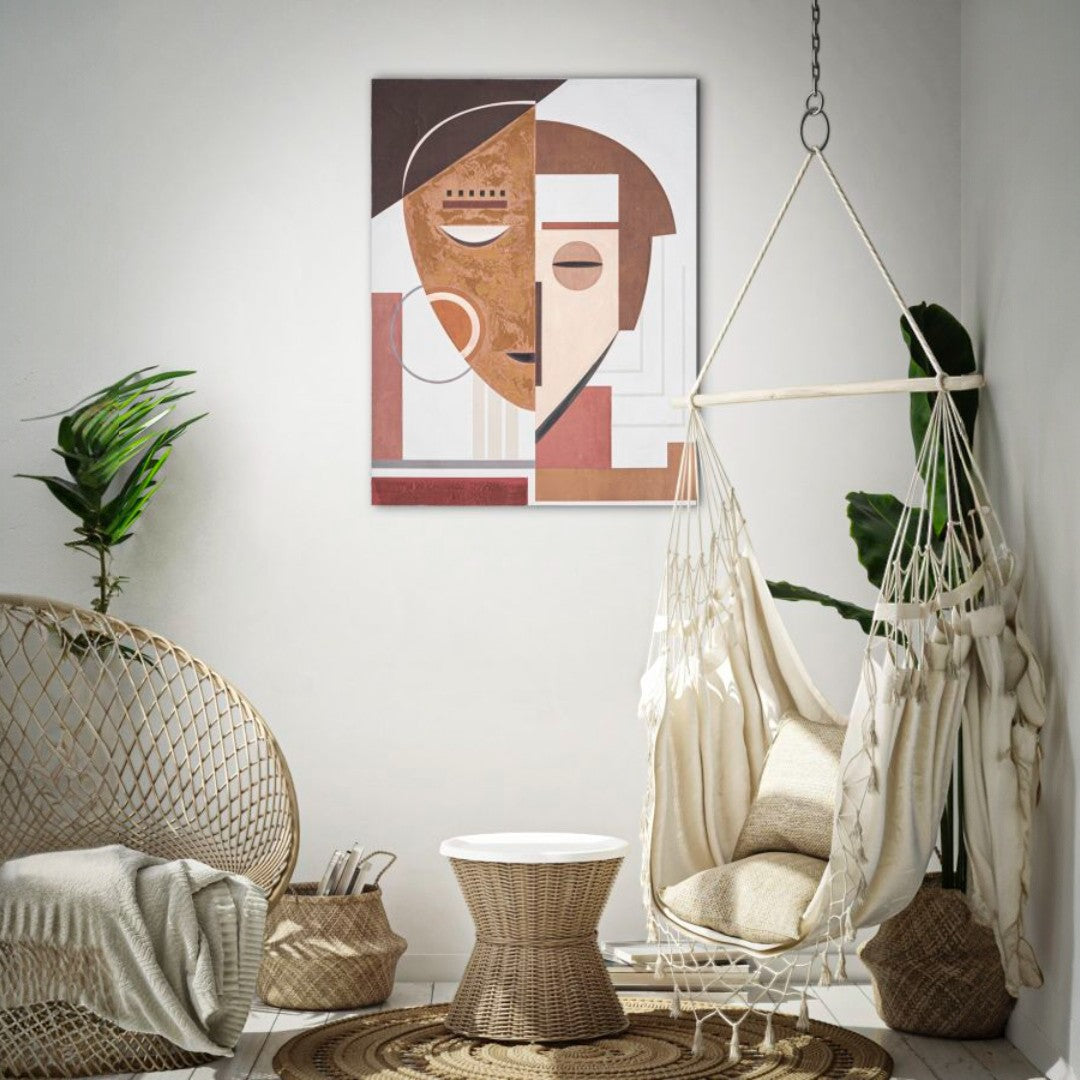 DIPINTO SU TELA ETHNIC FACE CM 60X2,7X80
