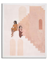 DIPINTO SU TELA LADY -B- CM 80X3