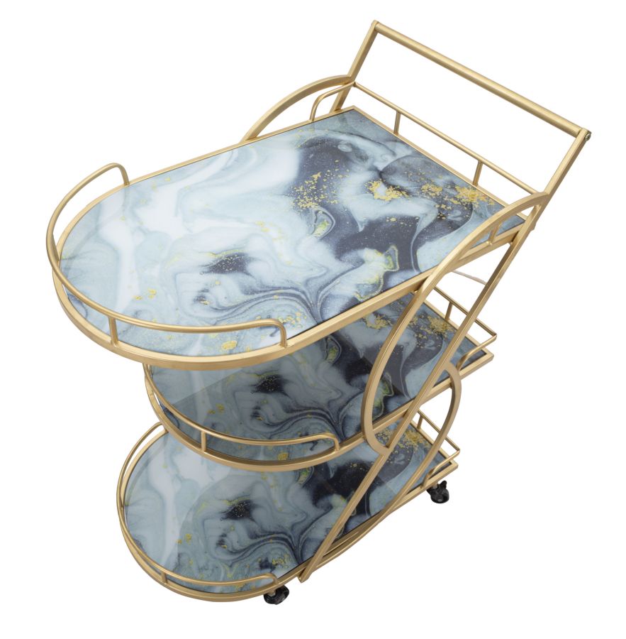 CARRELLO MARBLE GLASS MIX CM 71X45,5X84,5