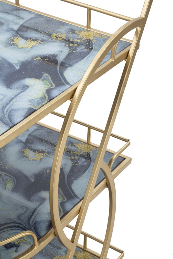 CARRELLO MARBLE GLASS MIX CM 71X45,5X84,5