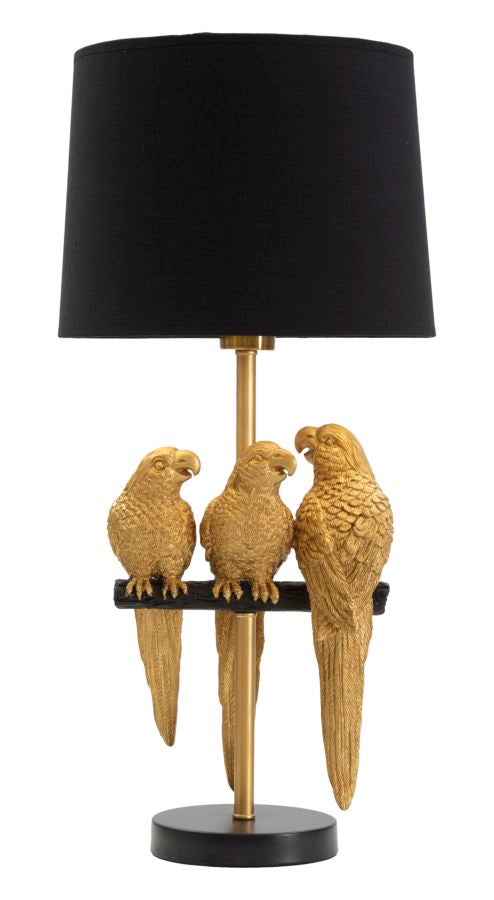 LAMPADA DA TAVOLO PAPPAGALLI CM Ø 30X62