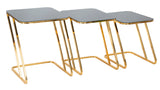 TAVOLINETTI SIMPLE SET 3PZ CM 44X50