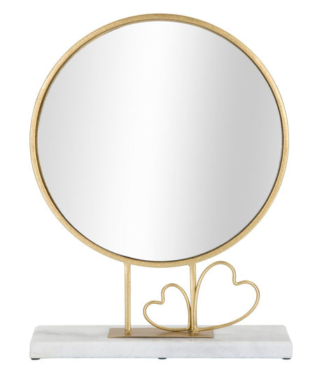 SPECCHIO DA APPOGGIO HEART CM 30X9X39