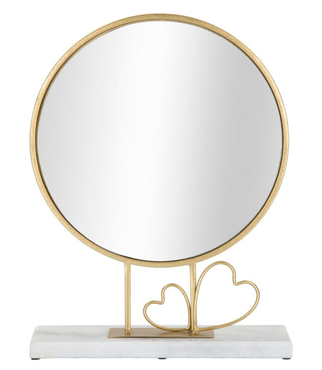 SPECCHIO DA APPOGGIO HEART CM 30X9X39