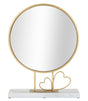 SPECCHIO DA APPOGGIO HEART CM 30X9X39