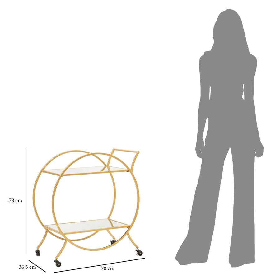 CARRELLO ROUND CM 70X36,5X78