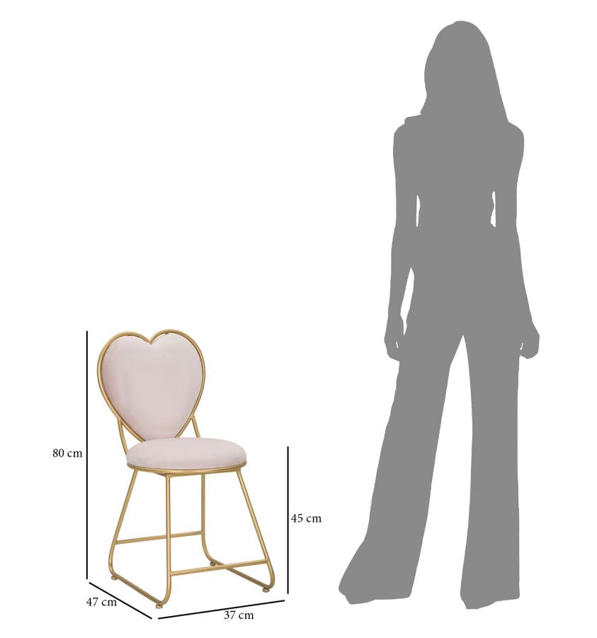 SEDIA HEART CM 37X47X80