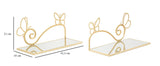 COMODINO MENSOLA BUTTERFLY COPPIA CM 41,5X18X21