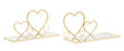 COMODINO MENSOLA HEARTS COPPIA CM 41