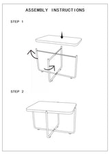 TAVOLO DA CAFFE' CEBU CM 75X55X46,5