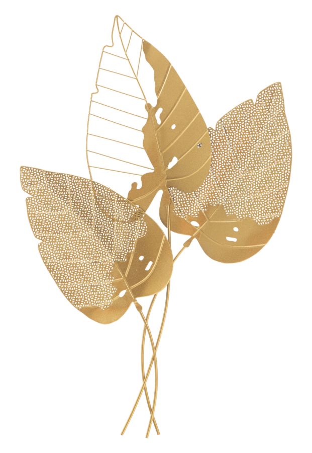 PANNELLO IN FERRO AUTUMN LEAF GOLD CM 53X4X84