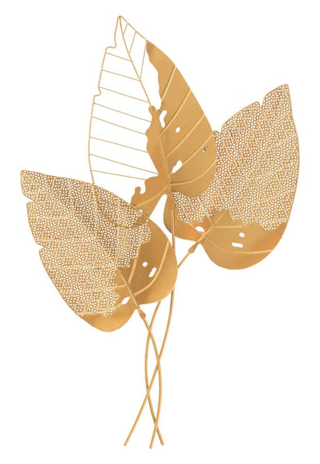 PANNELLO IN FERRO AUTUMN LEAF GOLD CM 53X4X84