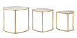 TAVOLINETTI DA CAFFE' TRIANGLE SET 3 PZ CM Ø 60X50-50X45-40X40