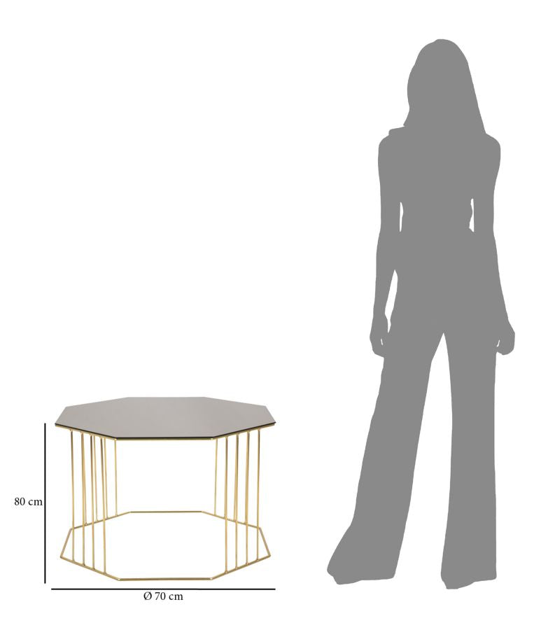TAVOLINETTO DA CAFFE' OCTAGON CM Ø 70X45