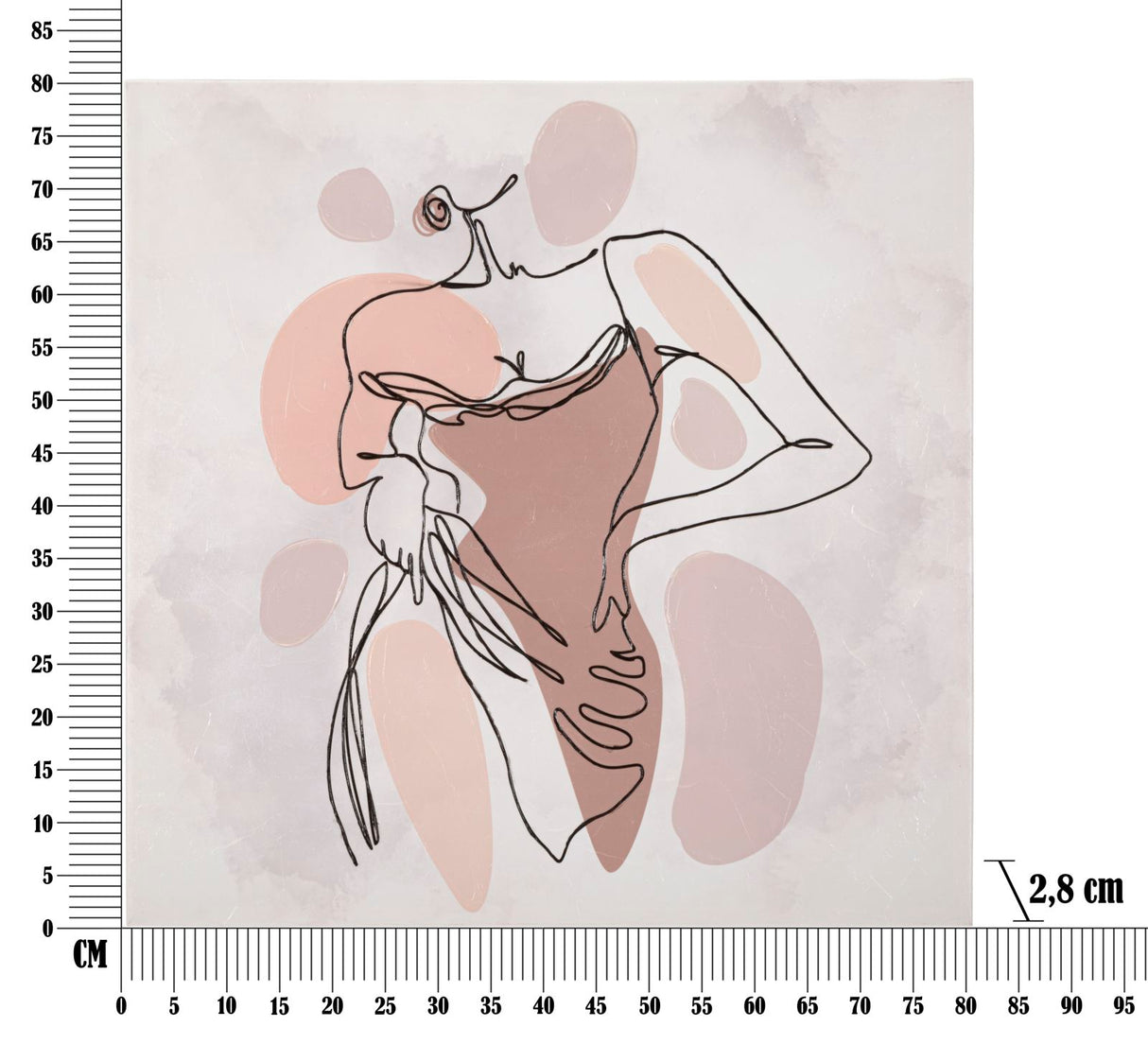 STAMPA DIPINTA LADY CM 80X2,8X80