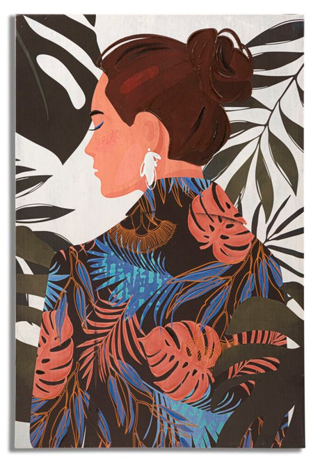 STAMPA DIPINTO LADY JUNGLE -B- 80X2