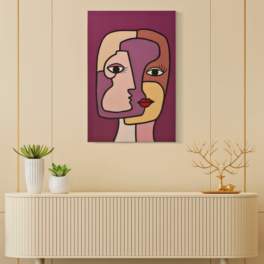 STAMPA DIPINTA FACES NEW -A- CM 60X3X90