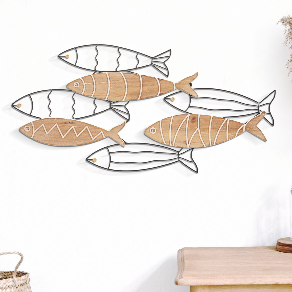 PANNELLO DA MURO FISH CM 60X2X30