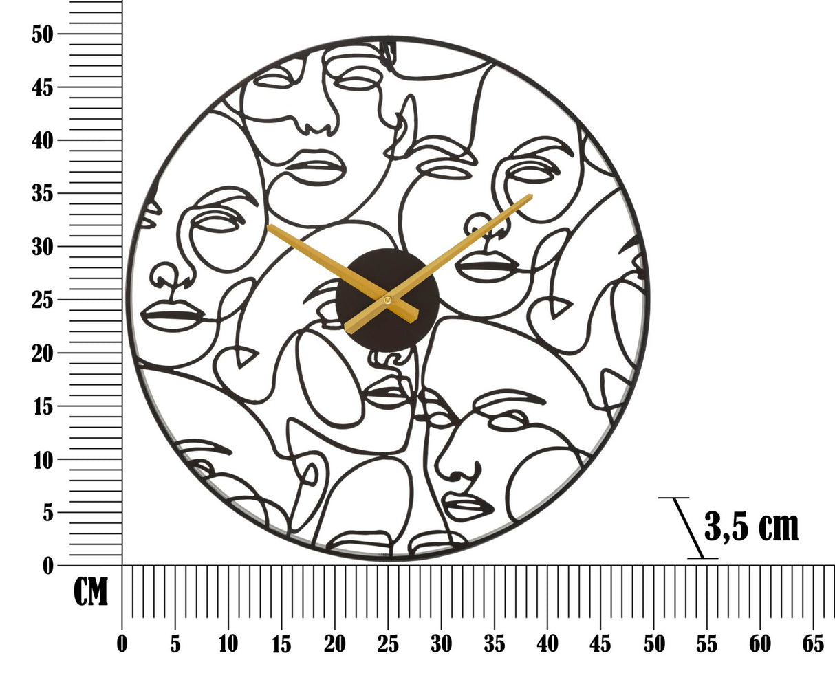 OROLOGIO DA MURO FACES CM Ø 50X3,5