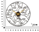 OROLOGIO DA MURO FACES CM Ø 50X3,5