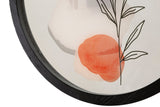 OROLOGIO DA MURO FLOWER -A- CM Ø 40X3,5