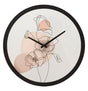 OROLOGIO DA MURO FLOWER -B- CM Ø 40X3