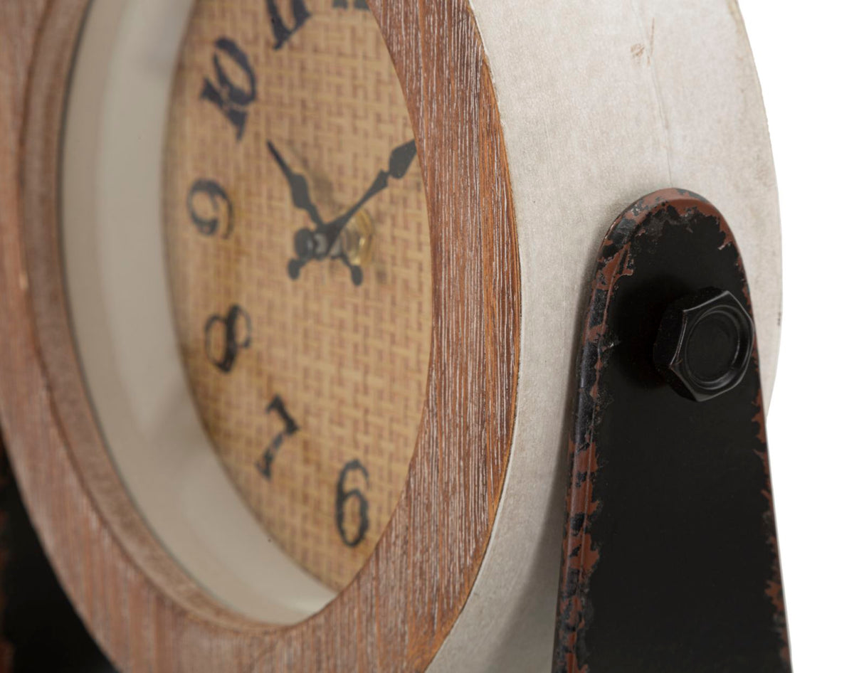OROLOGIO DA TAVOLO ROUND CM 23,5X7X24