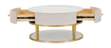 TAVOLO DA CAFFE' MONTPELLIER CREMA CM Ø 75X36
