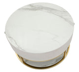 TAVOLO DA CAFFE' MONTPELLIER CREMA CM Ø 75X36