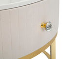 TAVOLO DA CAFFE' MONTPELLIER CREMA CM Ø 75X36
