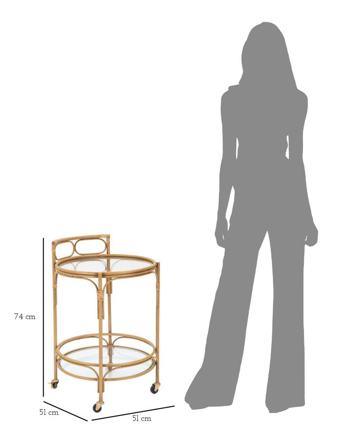 CARRELLO PANAMA ROUND CM Ø 51X74