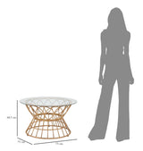 TAVOLO DA CAFFE' PANAMA CIRCLE CM Ø 75X44,5