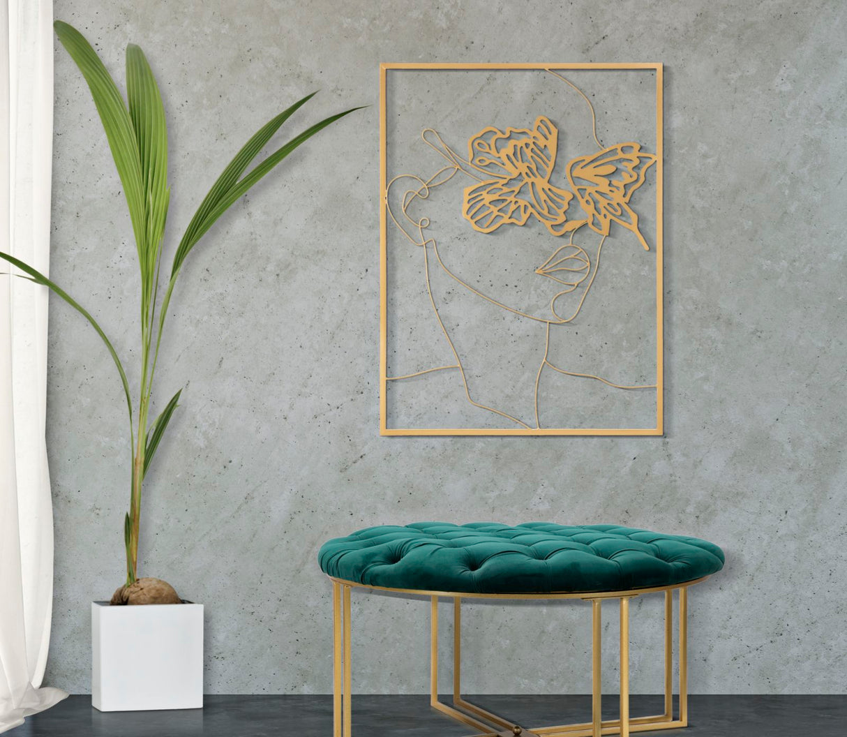 PANNELLO IN FERRO GOLD FACE CM 60X1X80