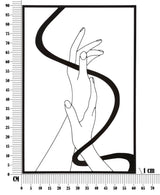 PANNELLO IN FERRO HANDS CM 60X1X90